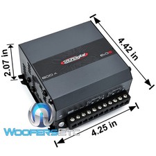 SOUNDIGITAL 800.4 EVO6 MINI COMPACT 4-CHANNEL 800W RMS 4OHM MOTORCYCLE AMPLIFIER