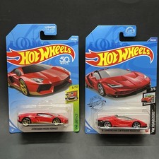 Hot Wheels Lamborghini Red Pair Aventador Centenario
