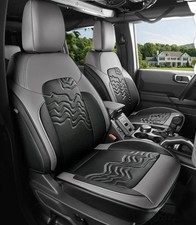 Red Rain Auto Seat Cushion Customized Ford Bronco Set Black Grey Red Rain Auto Seat Cushion Customized Ford Bronco Set Black Grey