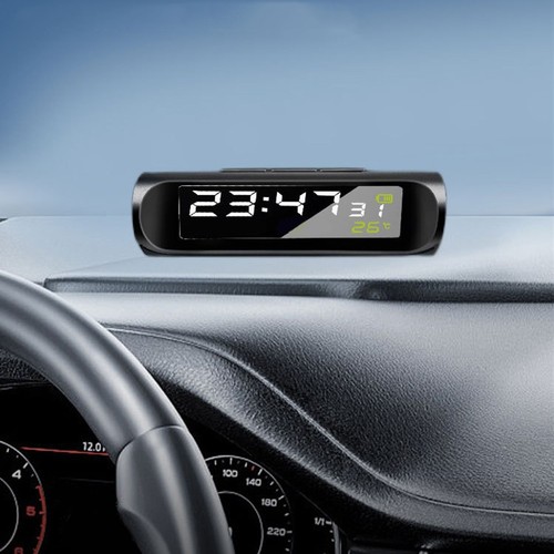 Car Dashboard Clock with Automatic Solar Power and Temperature Monitoring - Picture 5 of 11