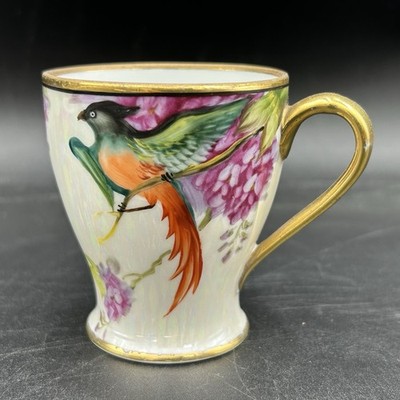 Noritake Phoenix Cup Hand Painted Lusterware Gold Trim Made in Japan