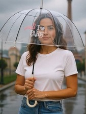 clear paris umbrella