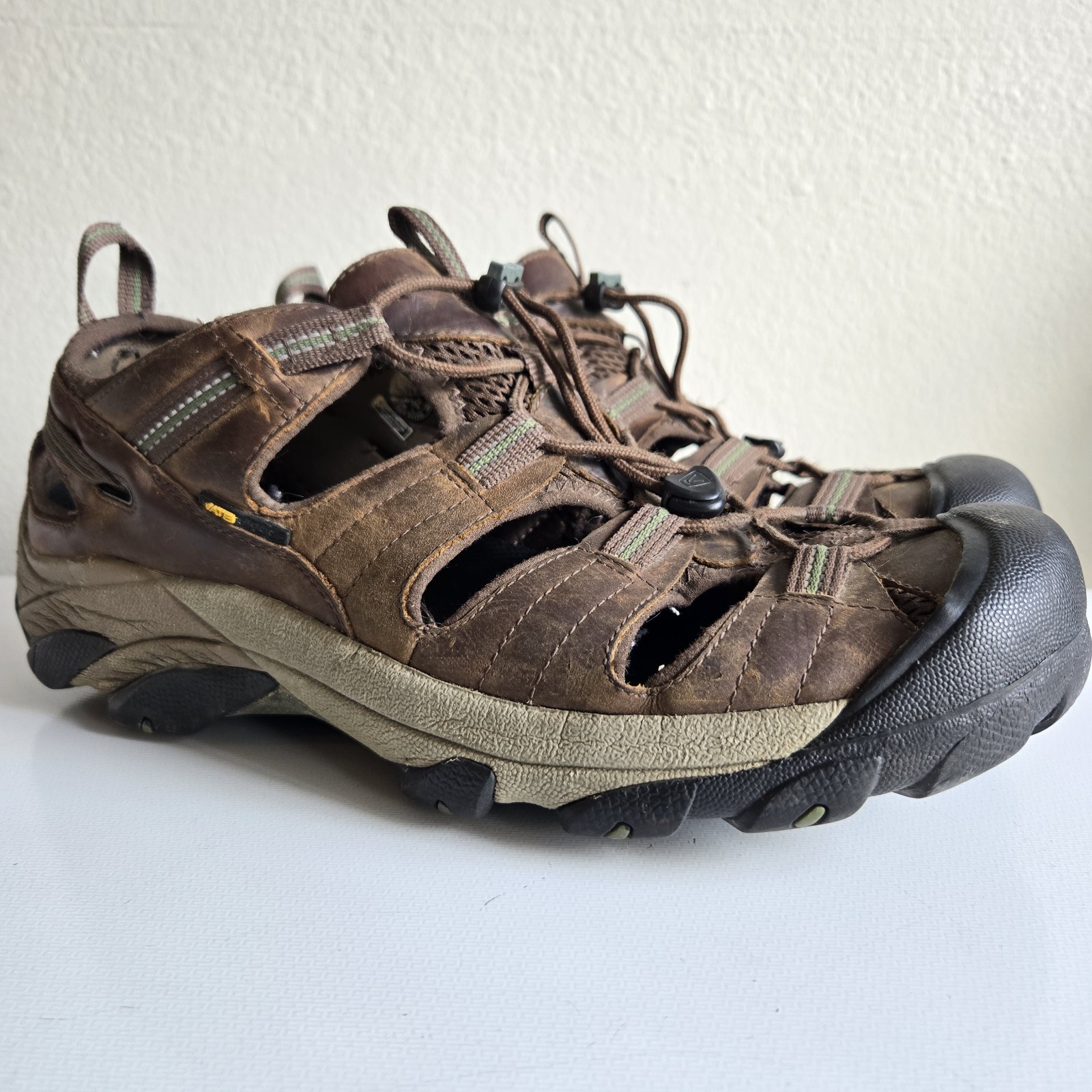 Sandali Keen Arroyo II in pelle marrone da pescatore escursionismo uomo 13 scarpe impermeabili