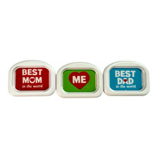 Leap Frog Fridge Phonics Magnetic Best Mom Dad In the World Me Inserts 3/4" Back