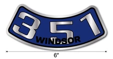 NEW 351 WINDSOR Air Cleaner Decal Bumper Sticker for Ford Classic FOMOCO USA