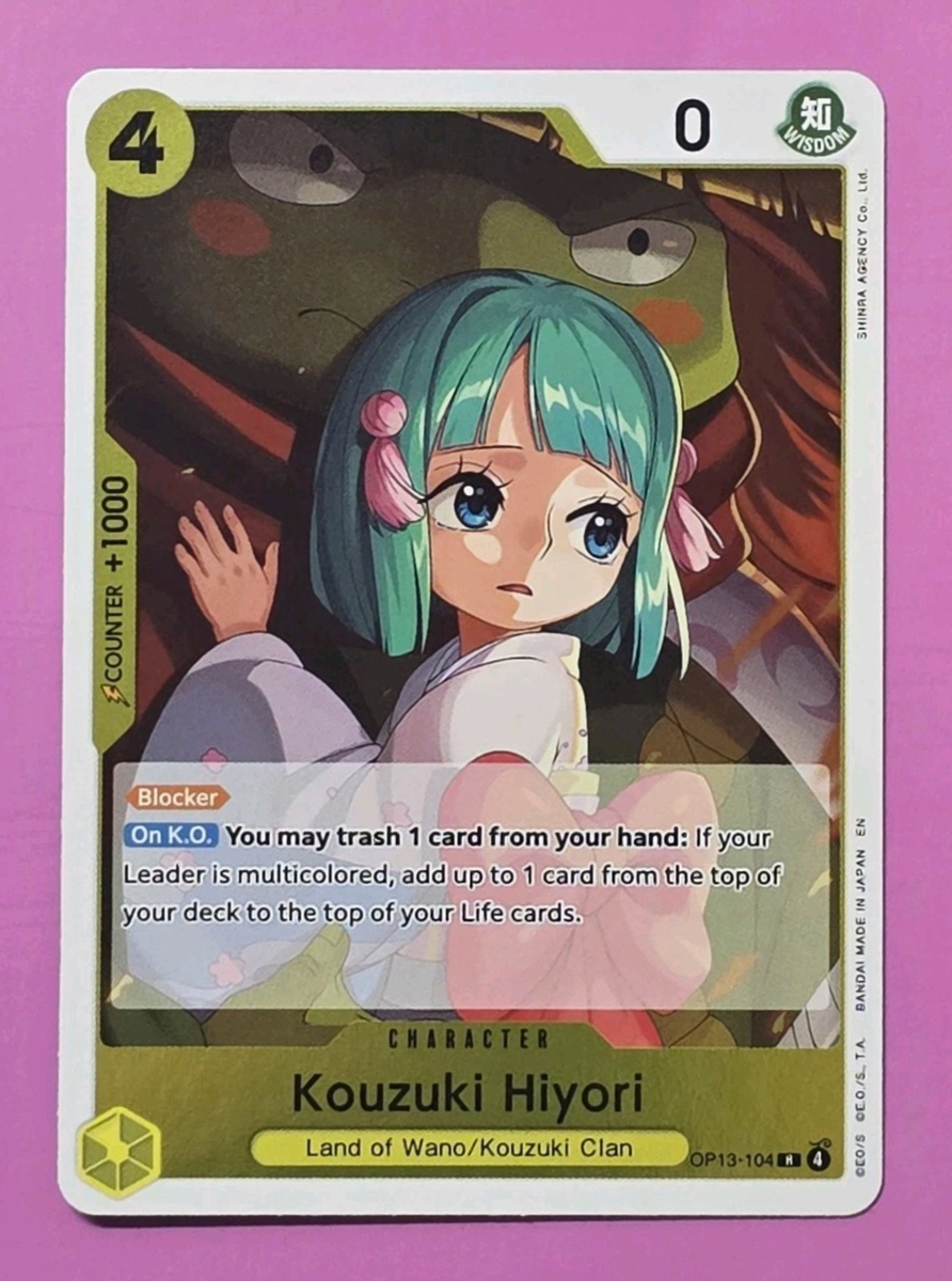 One Piece Kouzuki Hiyori OP13-104 Carrying On His Will Foil | eBay