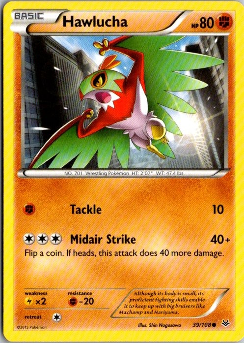 XY - Roaring Skies #39/108 Hawlucha