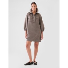 Gap Vegan Suede Shift Mini Dress Tall Length