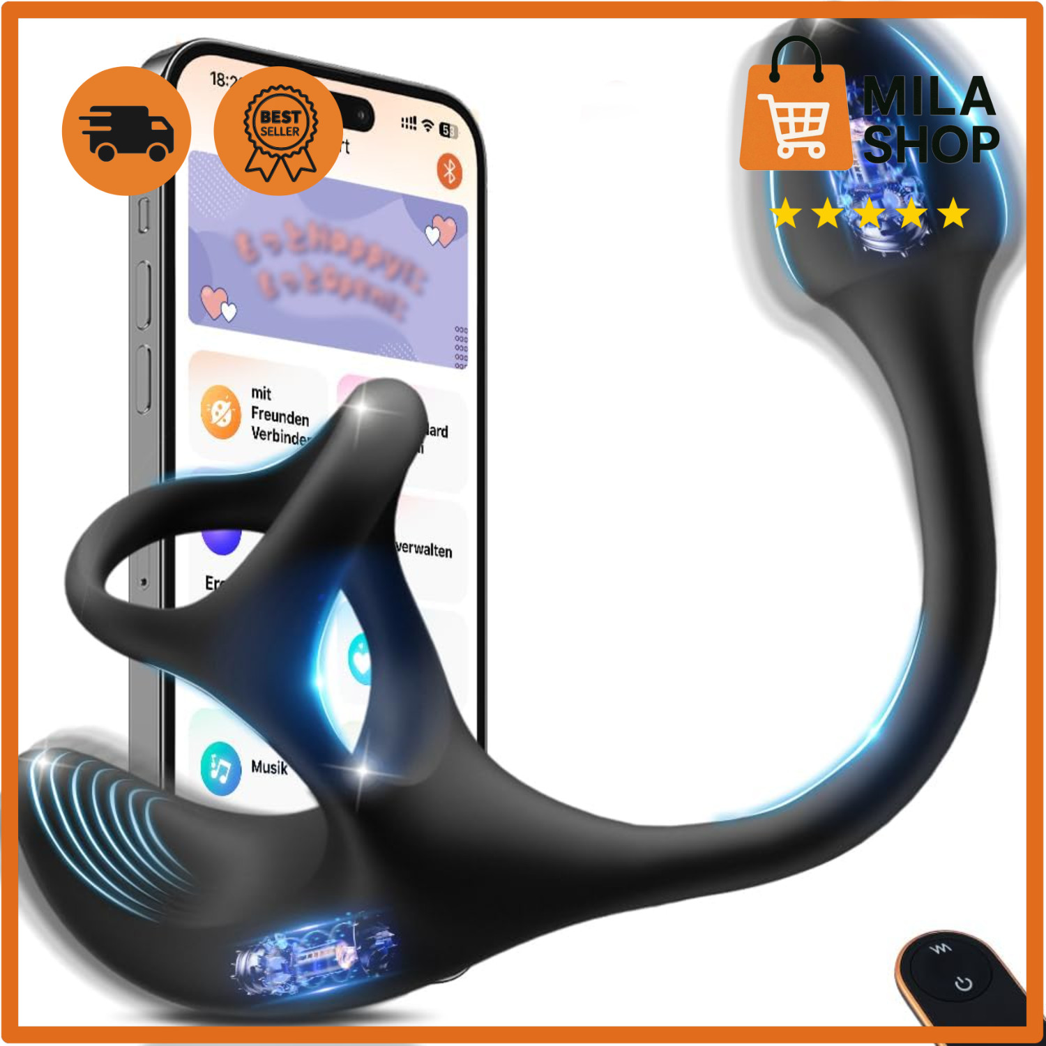 Prostata Vibrator App Steuerung 9 Modi Männer Stimulation