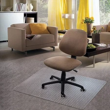 Carpet Chair Mat, 48" x 59" PVC Home Office Desk Chair Mat for Floor Protecti...