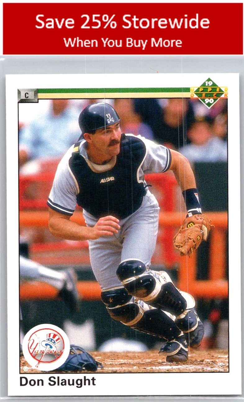Don Slaught 1990 Upper Deck #152a New York Yankees