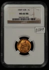 1909 VDB 1c Lincoln Wheat Cent - Looks Red - NGC MS 66 RB - SKU-B5597