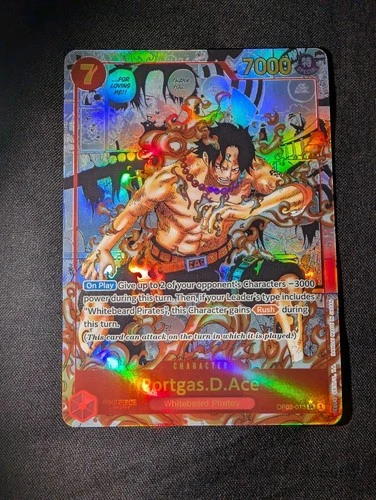 One Piece Portgas D. Ace Sleeve OP02-13 ENG / Prb01