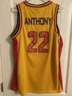 Pre Owned Mens Nike Throwback Carmelo Anthony High School Jersey Medium,yellow — photo 2