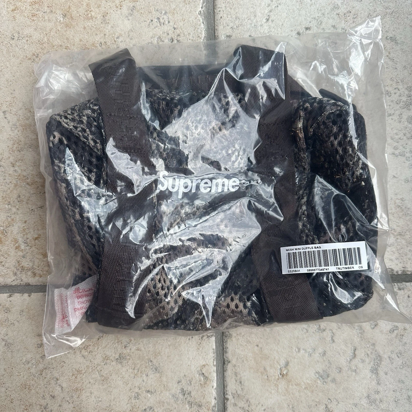Mini sac de voyage Supreme Mesh TrueTimber Kanati camouflage neuf à la main