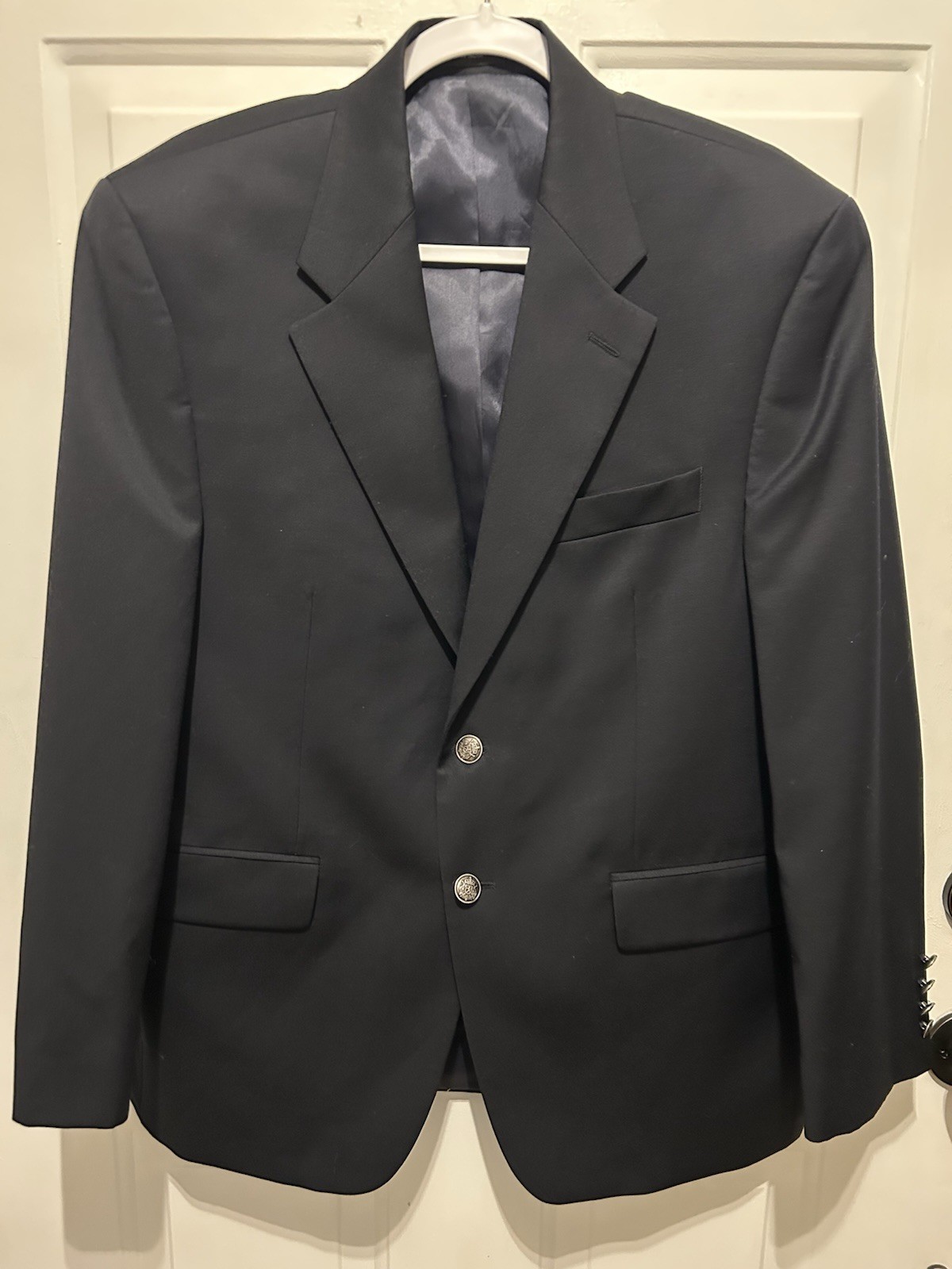 Van Heusen Men's Blazer Jacket Size 40S 100% Wool Sport Coat