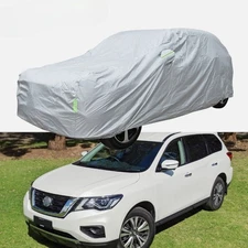 For Nissan Pathfinder Fleece-Lined Car Cover Waterproof Snow Protection W/Zipper