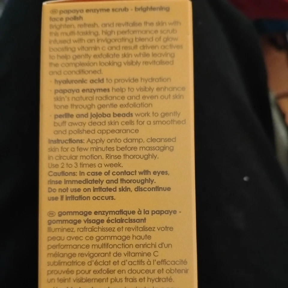 Rodial Vit C Papaya Enzyme Scrub 2.36 fl oz/70ml Full Size Sealed NIB - Image 2 of 2