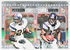 2010 Topps Chrome Gridiron Lineage Adrian Peterson / Percy Harvin #CGL-PH