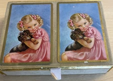 Congress 606 Canasta Double Deck Playing Cards In Original Box Cel-U-Tone Finish