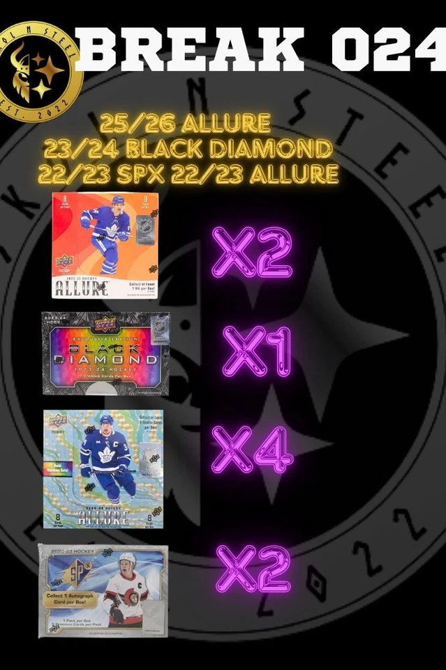 BREAK 24 - 9 BOX PYT MIXER WITH ALLURE AND BLACK DIAMOND
