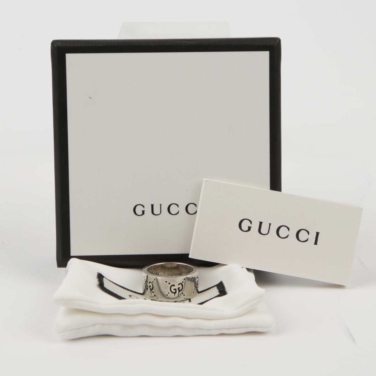今度こそ最終値下げ　GUCCI シンプルリング 20号 ケース付き、 Gucci Sterling Silver Ghost Ring 13 109369869 | eBay