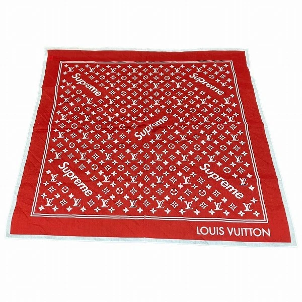 Foulard Louis Vuitton MP1888 Supreme Collaboration unisexe livraison gratuite [occasion]