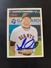 Samuel Coonrod Signed 2016 Topps Heritage Minors Card San Francisco Giants COA