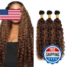 4/30 Human Hair Bundles Ombre Water Wave Human Hair Bundles 4 Water Wave Bundle