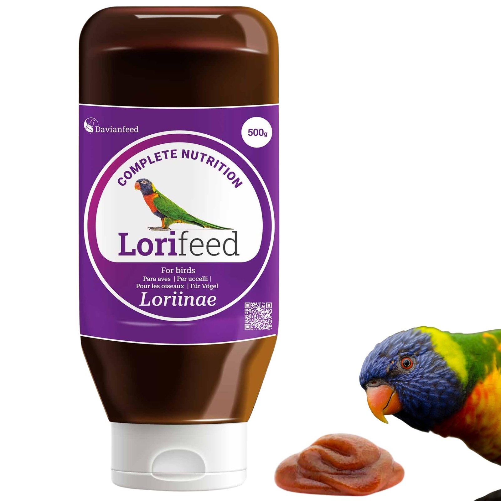 Nectar Loris Complet Lorifeed 500 g pour alimentation oiseaux nectarivores