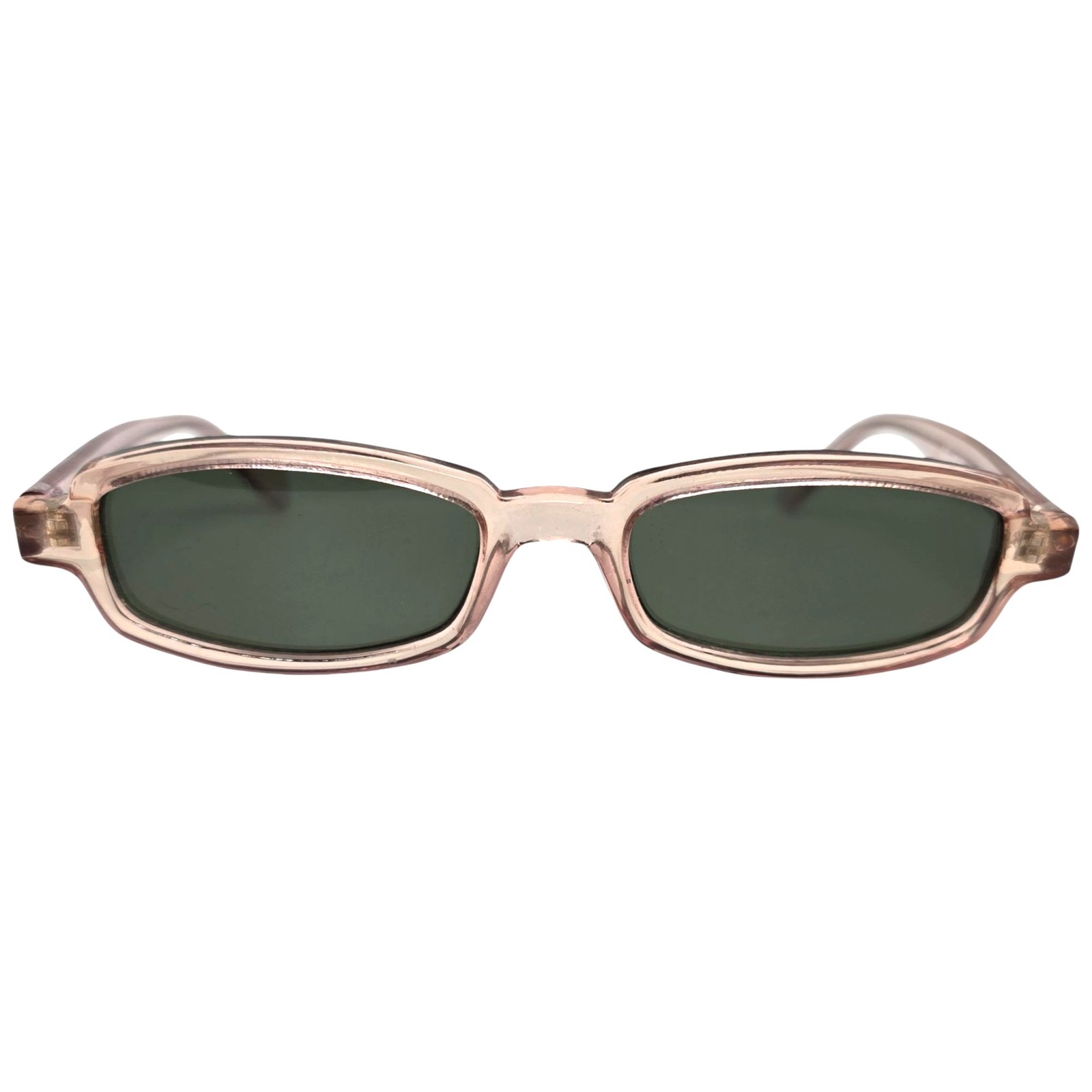 MATMOS Transparent Pink Rectangular Sunglasses Gr… - image 1