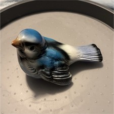 Goebel W. Germany Bluebird Bird Porcelain Figurine Blue & White