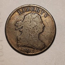 1803 Half Cent, Draped Bust, no Reserve 