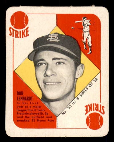 Don Lenhardt #33 1951 Topps Blue Back card