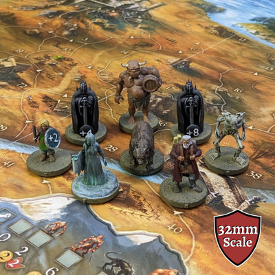 Legends of Andor New and Dark Heroes 32mm Brettspiel NPC inspiriert Figurenpaket