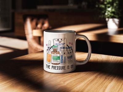 #ad #ad ICU Nurse Mug The Pressure Is On Emergency Medicine Gift ER Doctor Coffee Cup $17.99