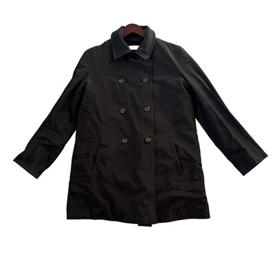 Calvin Klein Sz 6 Water Resistant.double-breasted Black Women s Pea Jacket