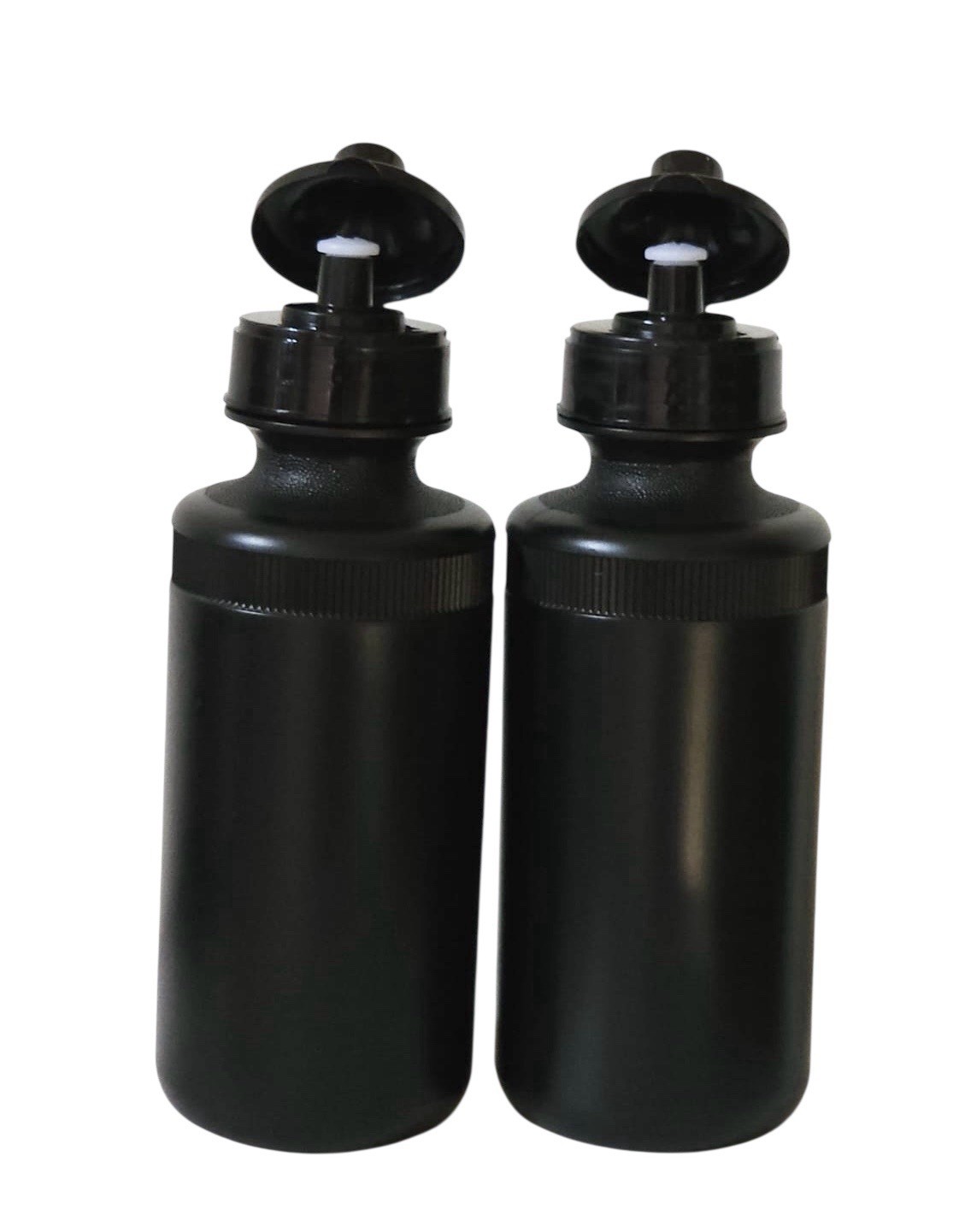 Water bottle plastic pack of 2 Black color 20 oz squeezable water bottle 