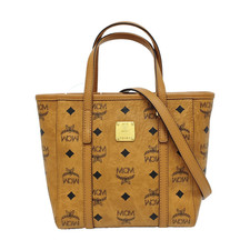 MCM Toni Classic Monogram Print Tote Crossbody Shopping Bag - Very Good #14JSUN2