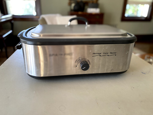 Spa Pro Massage Stone Warmer - gently used, original packaging