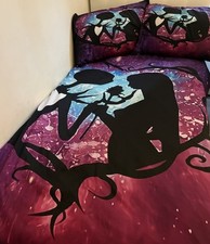 Light Weight Nightmare Before Christmas Duvet Microfiber Cover Bedding 3 Piece