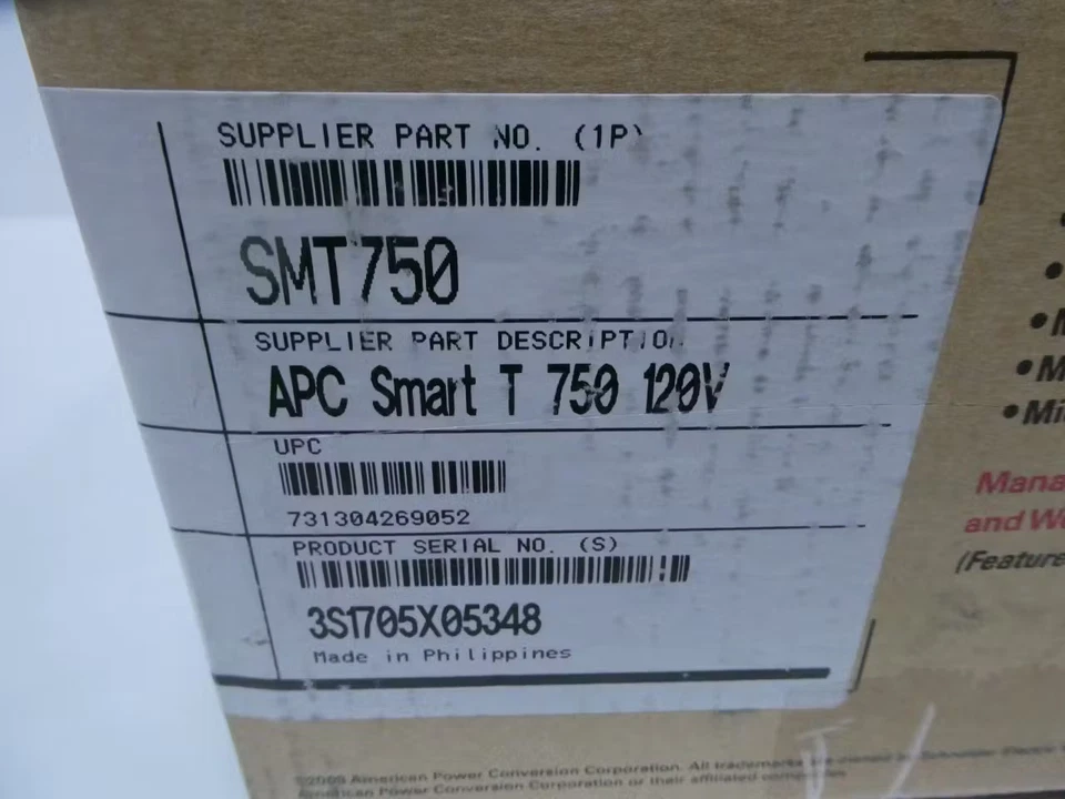 Apc SMT750 Smart-ups Battery Backup Power Supply 120v-ac - Image 3 of 4