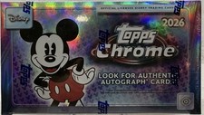 2026 Topps Chrome Disney Sealed Hobby Box Brand New In Hand QTY
