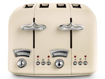 De'Longhi Argento Flora CT04.BG 4-Scheiben-Toaster - Nicht zutreffend, beige 