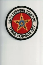1977 Unity Through Scouting Spring Camporee patch