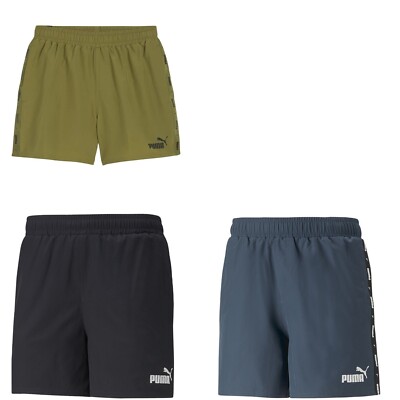 Puma ESS+ Tape Woven Shorts kurze Hose Sporthose für Herren mit Taschen