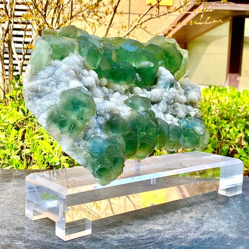 14.37LB natural porcelain blue cubic fluorite mineral specimen/Xianghualing - 第 15/18 張圖片