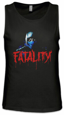 Vintage Sub-Zero Fatality Herren Tank Top Mortal Scorpion Raiden Kombat Gamer