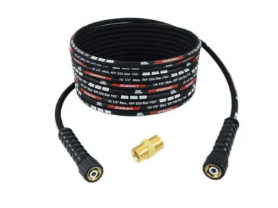 TECHKAR 25m Haute Pression Nettoyeur Extension Tuyau 250 bar M22 pour KARCHER HD HDS