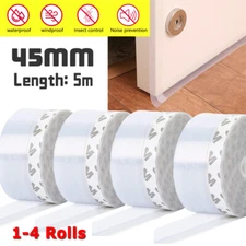 Door Draft Stopper Seal Under Bottom Strip Self Adhesive Weather Stripping Tape